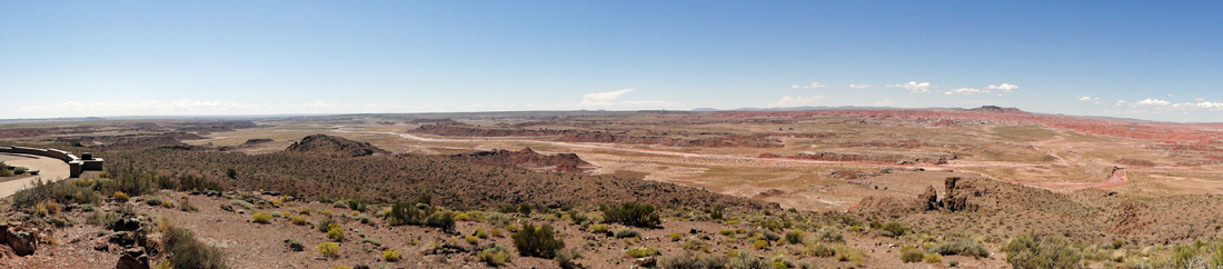 panorama of The Painted Desert as seen from Chinde Point